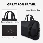 LIGHT FLIGHT 17.3 Inch Laptop Bag, Expandable Briefcase for Men Women,Slim Laptop Case for Computer,Travel Business Bag,Black - Image 5